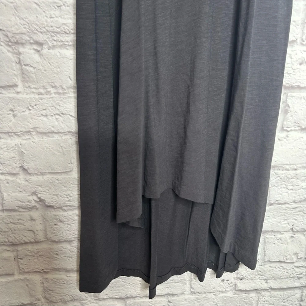 Elizabeth & James Gray Lace Up Racerback Maxi Dress